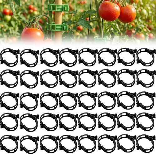 Miniatura 9 de Clips para plantas de jardín, clip de plástico seguro para plantas trepadoras, clips de tomate portátiles para plantas trepadoras, clip de soporte