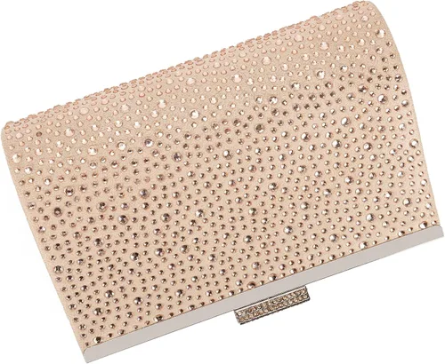 Miniatura 5 de DEXMAY Crystal Clutch Purse for Women Rhinestone Frame Clutch Handbag for Party