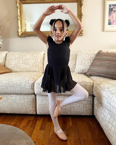 Miniatura 2 de Stelle Zapatos de ballet para niñas y niños pequeños, zapatillas de ballet de cuero genuino para niños pequeñosniños grandesniños pequeños