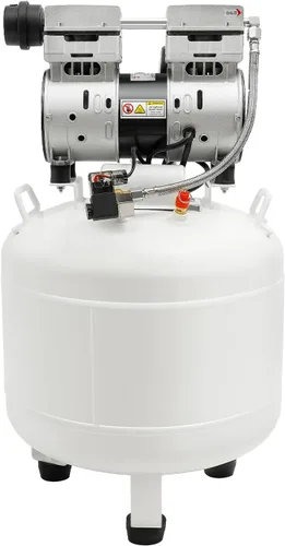 Compresor de aire silencioso de 40 L, compresor de aire médico, sin aceite, portátil, sin aceite, bomba de aire de 110 V, bomba de compresor de aire