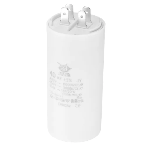 Miniatura 18 de PATIKIL CBB60 8uf Condensador de funcionamiento, AC 450V 4 pines 50/60Hz doble inserto cilindro inferior para aire acondicionado, bomba de agua