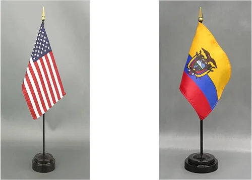 Miniatura 61 de Juego de banderas de escritorio de Afganistán, hecho en Estados Unidos, de rayón de 4 x 6 pulgadas, escritorio de oficina y pequeñas banderas