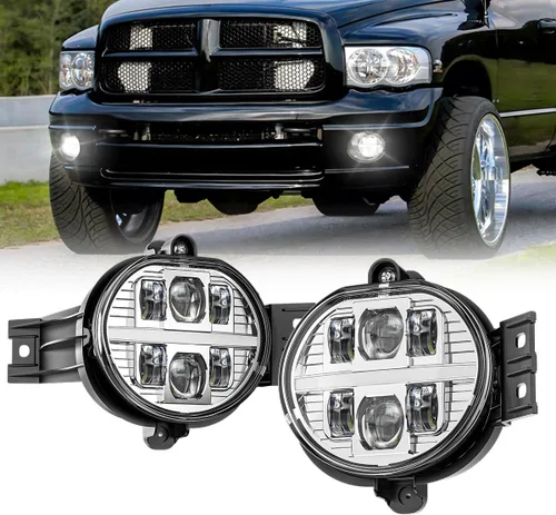 Miniatura 14 de BICYACO Luz antiniebla LED con DRL compatible con Dodge Ram 1500 2002-2008 Dodge Ram 2500/3500 Pickup Truck 2003 2004 2005 2006 2007 2008 2009-1 par