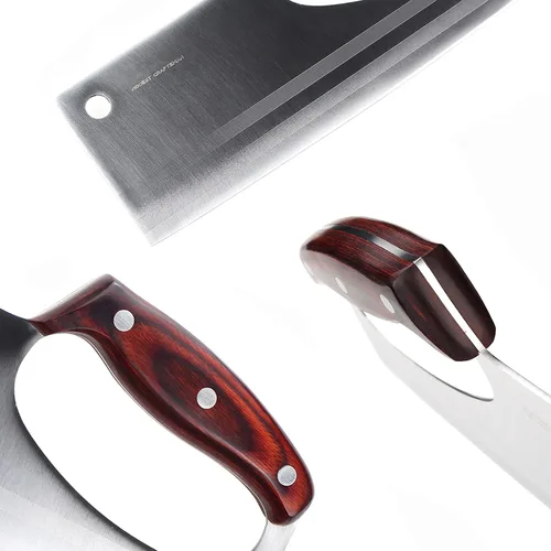Miniatura 2 de Cuchillo de chef japonés para cortar carne vegetal Esfuerzo Ahorra cuchillos únicos con mango fácil, afilado similar a una navaja