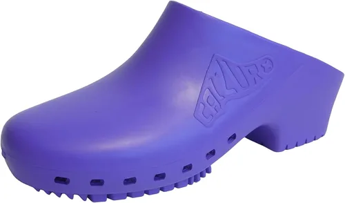 Miniatura 18 de CALZURO Zuecos de Trabajo Clásicos Sin Agujeros - Zuecos de Enfermería Unisex - Zapatos Antideslizantes - Zapatos de Cocina de Goma Autoclavables