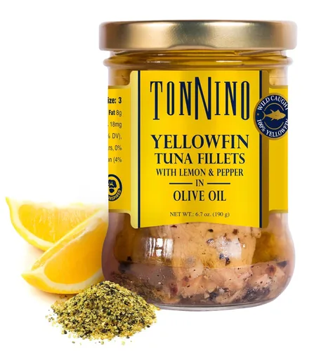 Miniatura 7 de Tonnino Filetes de atún - Limón y pimienta, aceite de oliva - 6.7 onzas (paquete de 6)