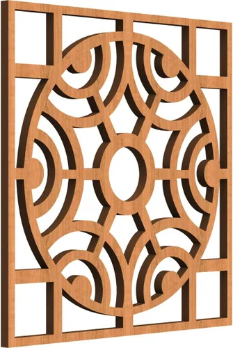 Miniatura 44 de Walton Paneles de pared decorativos de madera con calado, pequeños, 11 3/8 pulgadas de ancho x 11 3/8 pulgadas de alto x 1/4 pulgadas de alto, nogal