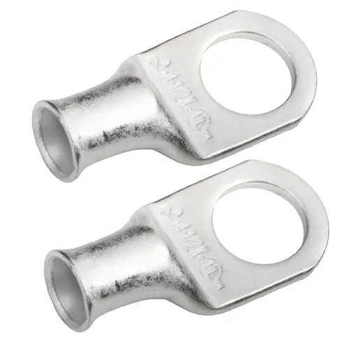 Miniatura 171 de SELTERM 5 piezas terminales de cable de cobre estañado 1/0 AWG perno de 1/2", extremos de cable de batería, terminales de anillo, conectores