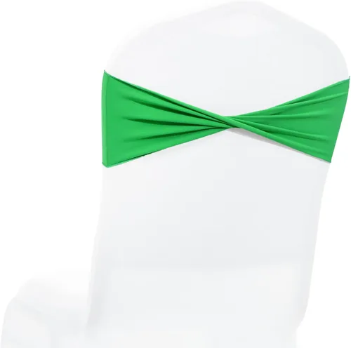 Miniatura 42 de MDS® Paquete de 10 bandas elásticas de elastano para silla sin hebilla deslizante, lazo elástico reutilizable para silla para boda, recepción