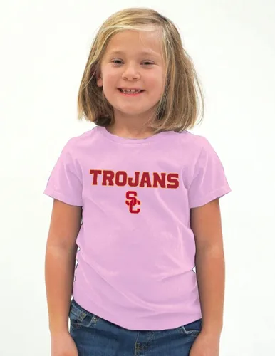 Miniatura 6 de Blue 84 NCAA - Camiseta unisex para niños con arco sobre rosa