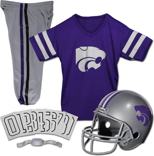 Miniatura 15 de Franklin Sports NCAA - Conjunto de uniforme de fútbol americano para niños, camiseta de fútbol universitario, casco + pantalones para niños y niñas