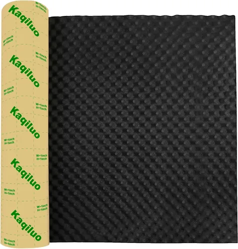 Espuma de Aislamiento Acústico Autoadhesiva y Gruesa con Forma de Huevera, 13.99 pies cuadrados x 1.77 pulgadas de Grosor, 50+kg/m³, Resistente al