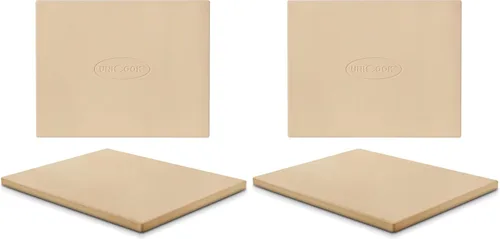 Miniatura 9 de Unicook, piedra de cerámica resistente para pizzas, piedra para hornear, pizzera, perfecta para horno, asador y parrilla, resistencia a los choques