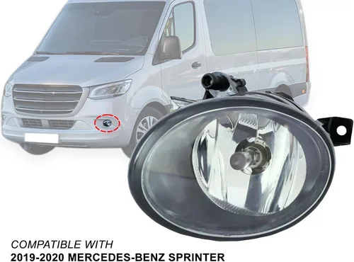 Miniatura 2 de APA - Luz antiniebla de repuesto para parachoques delantero 2019 2020 19 20 20 Sprinter Van Driver lado izquierdo MB2592127