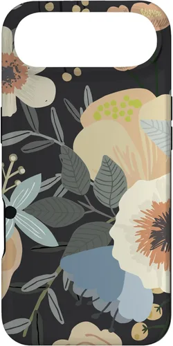Miniatura 26 de Funda para iPhone 13 Pro Max Boho Wildflower Garden Botanical Floral Pattern (negro)