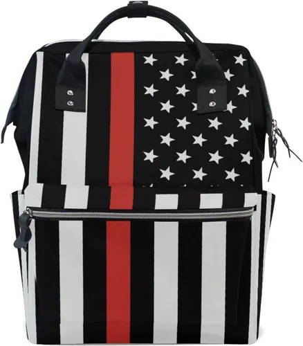 Miniatura 24 de Bolsa de pañales para bebés de gran capacidad, estilista de peluquería, tijeras de impresión duradera multifunción mochila de viaje, Alien Planeta