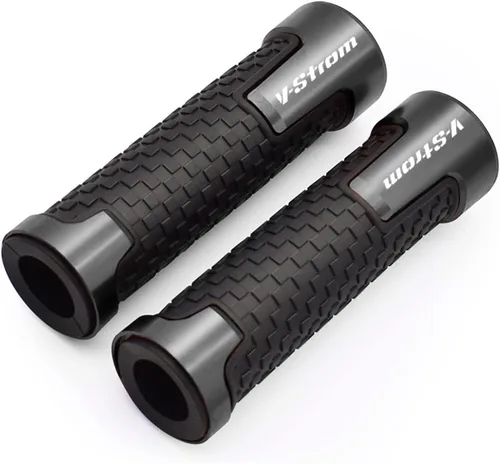 Miniatura 9 de Juego de manillar de motocicleta de 7/8 pulgadas de goma metálica para Suzuki DL650 DL1000 Vstrom V-Strom 650 1000 1050/1050/xt (color: negro)