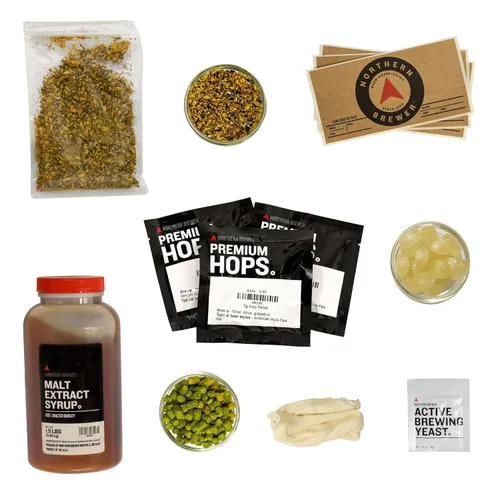 Miniatura 6 de Northern Brewer - Set de regalo todo incluido Kit de inicio de elaboración casera de 1 galón con receta (Kama Citra IPA)