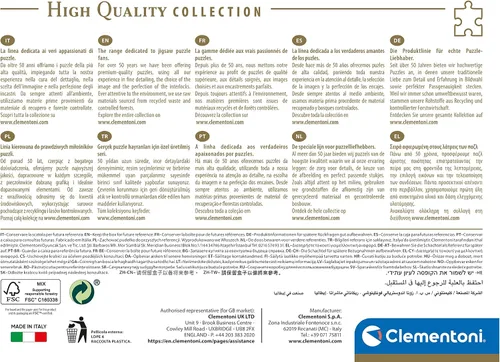 Miniatura 3 de Clementoni Canaletto Puzzle 1000 piezas para adultos Colección del museo 27.6 x 19.7 in Póster incluido Actividad tranquila y artística