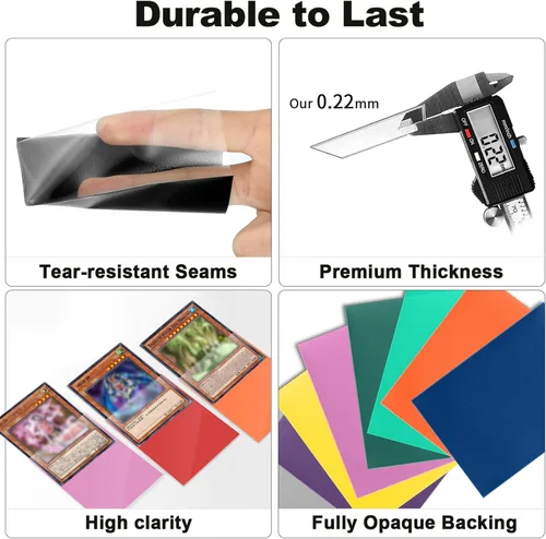 Miniatura 3 de Paquete de 200 fundas para tarjetas color morado compatibles con fundas para tarjetas Yu-gi-oh, fundas japonesas para tarjetas pequeñas, fundas