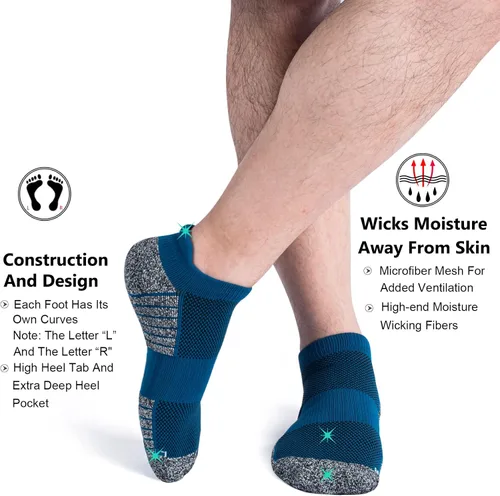 Miniatura 5 de Calcetines deportivos de compresión para hombres y mujeres, paquete de 48