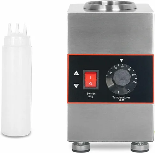 Miniatura 2 de Dispensador de calentador de queso de nacho comercial, 160 W, 22.0 fl oz, calentador de salsa de dulce de azúcar caliente, calentador eléctrico