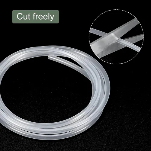 Miniatura 6 de YOKIVE Tubo de silicona, transferencia de agua ideal para bomba (transparente, 0.079x0.118 in IDxOD, 3.3 ft)