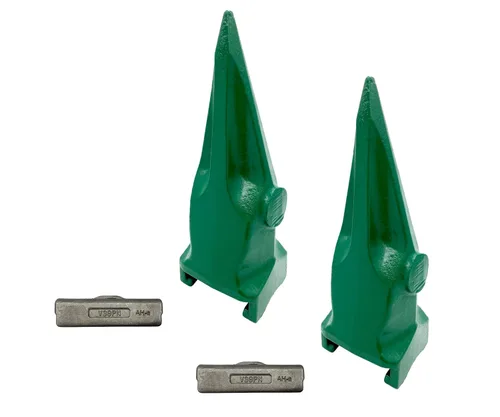 Miniatura 5 de Cubo de excavadora solo diente de roca de tigre con pin, compatible con ESCO Super V39 Series - V39VY (1)