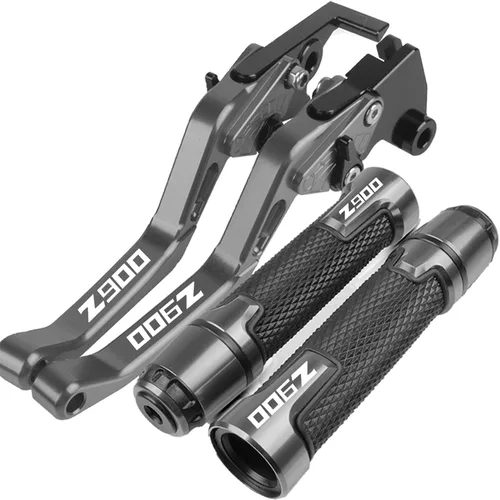 Miniatura 10 de DOUKI Para Kawasaki Z900 Z 900 2017-2021 - Palancas de embrague de freno corto para motocicleta, agarraderas, extremos de manillar, accesorios CNC