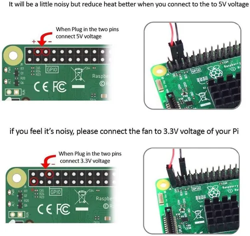 Miniatura 7 de 2 ventiladores 3007 para Raspberry Pi 5 1.181x1.181x0.276 in Cooler Pi ventilador de caja de enfriamiento sin escobillas 1.181 in 1.18in 3.3V 5V DC