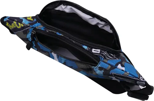 Miniatura 5 de AIBEARTY Riñonera para niños pequeños, de camuflaje, con correa ajustable, para deportes, correr, campamento, viajes, B-AZUL