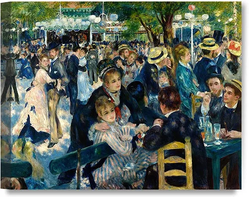 Miniatura 131 de DECORARTS - Bal du Moulin de la Galette, Reproducción de Arte de Pierre Auguste Renoir. Impresiones sobre lienzo en giclée para decoración de pared