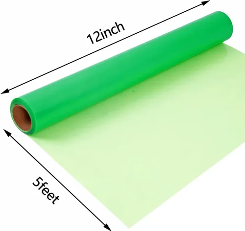Miniatura 38 de guangyintong - Rollos de vinilo de transferencia de calor azul lago HTV, de 30,5 cm x 1,5 metros, vinilo para planchar para camisetas, superficie