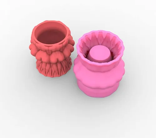 Miniatura 2 de Molde de maceta para cemento, silicio, bricolaje, moldes para jarrones, plantas de hormigón, hechas a mano, herramienta de decoración del hogar