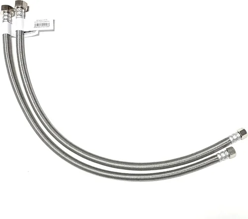 Miniatura 6 de Línea de conector de suministro de agua para grifo, línea de suministro de grifo, rosca de compresión hembra de 3/8 x rosca de tubo de hierro hembra