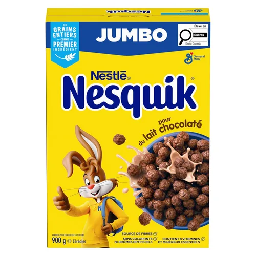 Miniatura 7 de Nesquik Chocolate Cereal Jumbo, 31.75 oz/32 onzas, (importado de Canadá)
