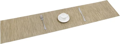 Miniatura 4 de SHACOS - Caminos de mesa de vinilo tejido, lavables, para uso en interiores o exteriores, fáciles de limpiar