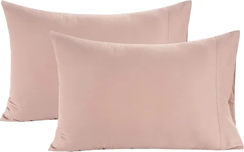 Miniatura 10 de LANE LINEN Juego de 2 almohadas tamaño Queen, suaves 100% algodón egipcio, frescas y lisas de 1000 hilos, fundas de almohada - Azul Estate