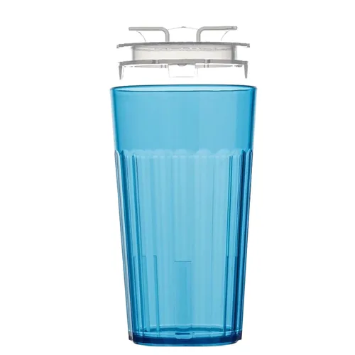 Reflo Smart Cup - Paquete de vaso inteligente (azul, paquete de 1) Entrenamiento de destete Montessori para niños pequeños, diseño de vaso abierto 1