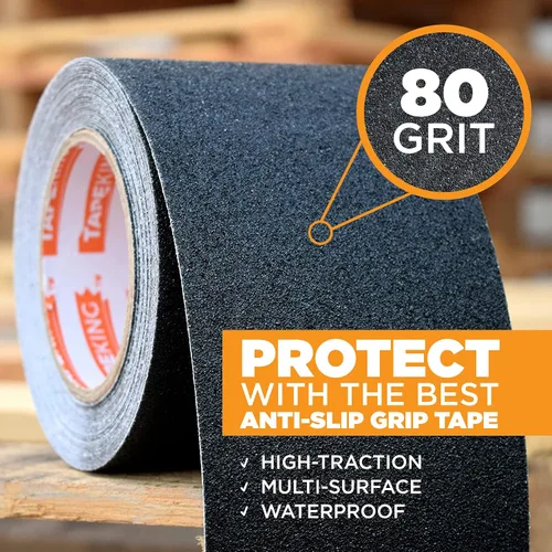 Miniatura 2 de Banda de seguridad para escalera Tape King antideslizante de granulación 80, TK-020