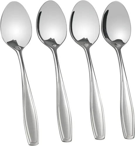 Miniatura 6 de Pekky Cuchara de postre de acero inoxidable, juego de cucharas pequeñas de 12 piezas