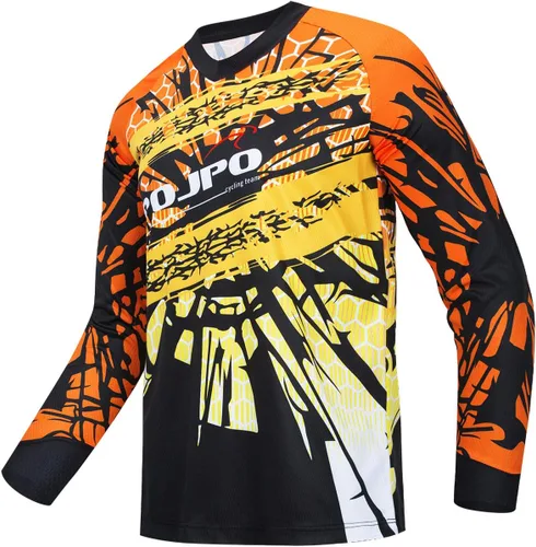 Miniatura 194 de Hotlion Camiseta de ciclismo para hombre, manga larga, MTB Motocross, ropa de carreras todoterreno