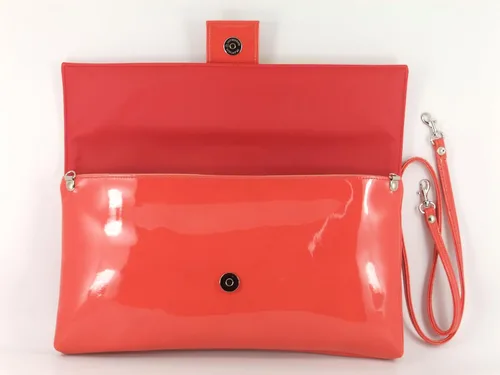 Miniatura 3 de LONI Bolso de mano grande de charol sintético para mujer, bolso de hombro para boda, fiesta, fiesta de graduación