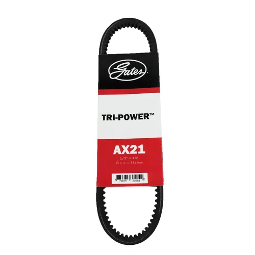 Miniatura 8 de BESTORQ AX15 Correa en V con cogida, EPDM de borde en bruto X5, negra, 17" de circunferencia exterior x 0,51" de ancho x 0,34" de alto, paquete de 1