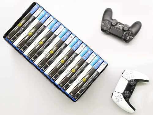 Miniatura 9 de sisma Estuche de almacenamiento de videojuegos compatible con Xbox PS5 PS4, soporte para discos de juego, organizador de almacenamiento para el hogar