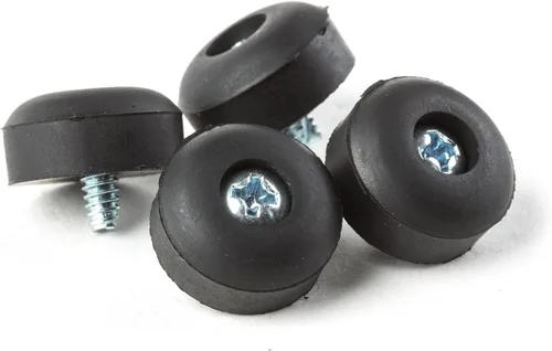 Miniatura 2 de Dunlop ECB151 pies de caucho con tornillos, 4 por bolsa
