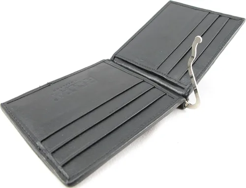 Miniatura 6 de Pelgio Cartera plegable delgada con clip de dinero para piel de Stingray
