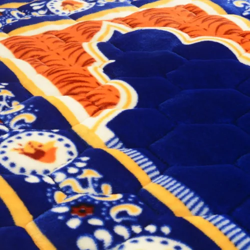 Miniatura 4 de Alfombra de Oración Musulmana Mat Islámica - Alfombra de Oración Sajadah Acolchada Muy Gruesa para Hombres y Mujeres con Cuentas de Oración del Azul