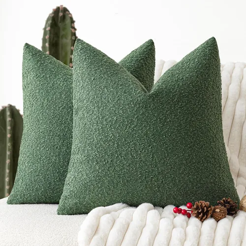 Miniatura 41 de Foindtower - Juego de 2 fundas decorativas de textura de bucle, fundas de almohada acentuadas, fundas de cojín sólidas, neutrales, para sofá, silla
