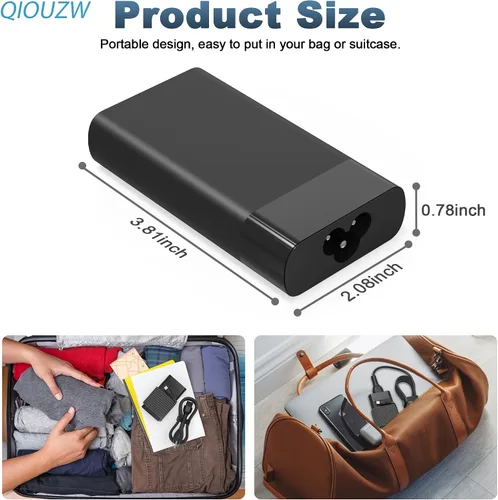 Miniatura 6 de Cargador de portátil delgado USB C de 65 W, compatible con cargador HP Spectre X360 Elitebook Envy Omnibook Chromebook Elite Dragonfly ProBook Zbook